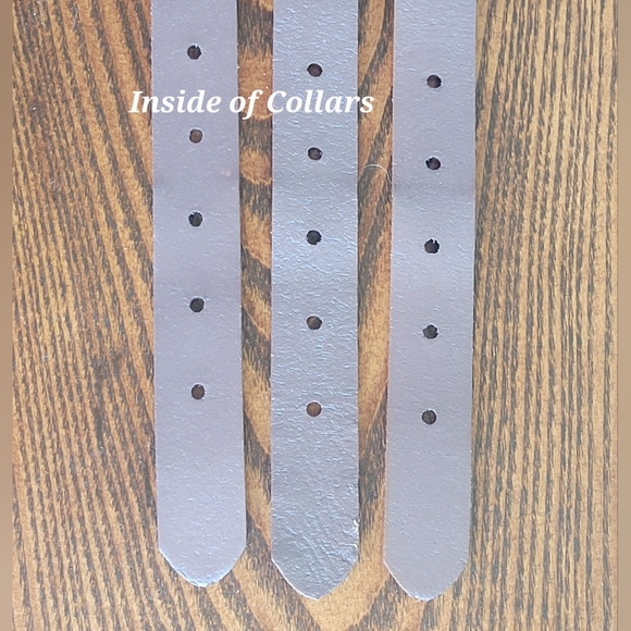 Lot of 3 Brown Leather Dog Collars Size 20 Unused - Picture 8 of 11